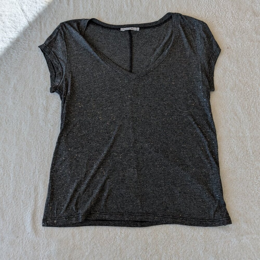 Michael Stars Brooklyn Jersey Short Sleeve V-Neck Tee